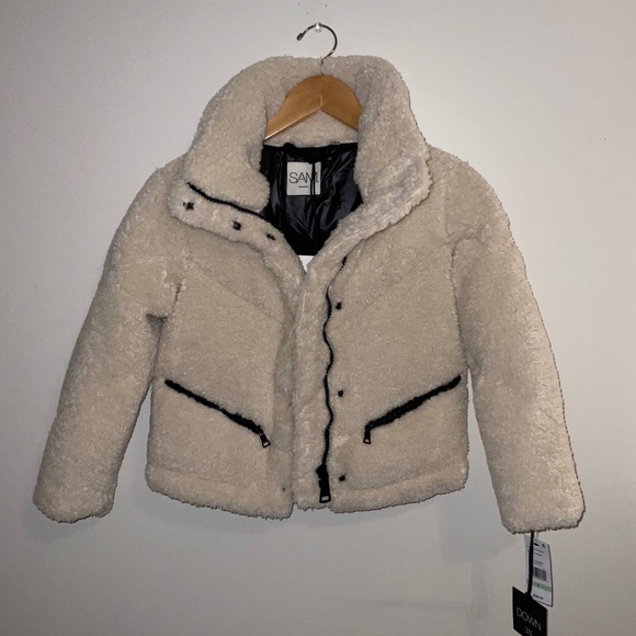 SAM. Other - SAM. NYC Girls Sherpa Mid Coat – Size 8 (Almond) – NWT